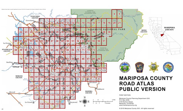 Mariposa County service-area map